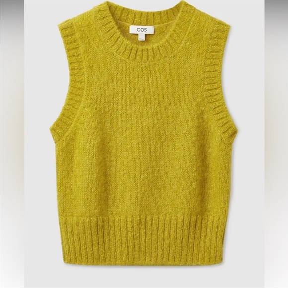 COS KNITTED MOHAIR TANK VEST Sz Xs ECU - Picture 2 of 9